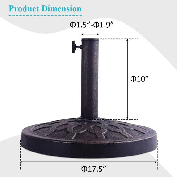 18" Heavy Duty Round Umbrella Base Stand