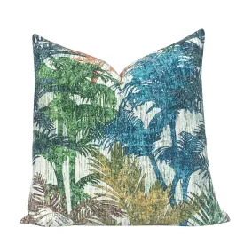 20in Rainbow Palms Pillow Cover, Multi