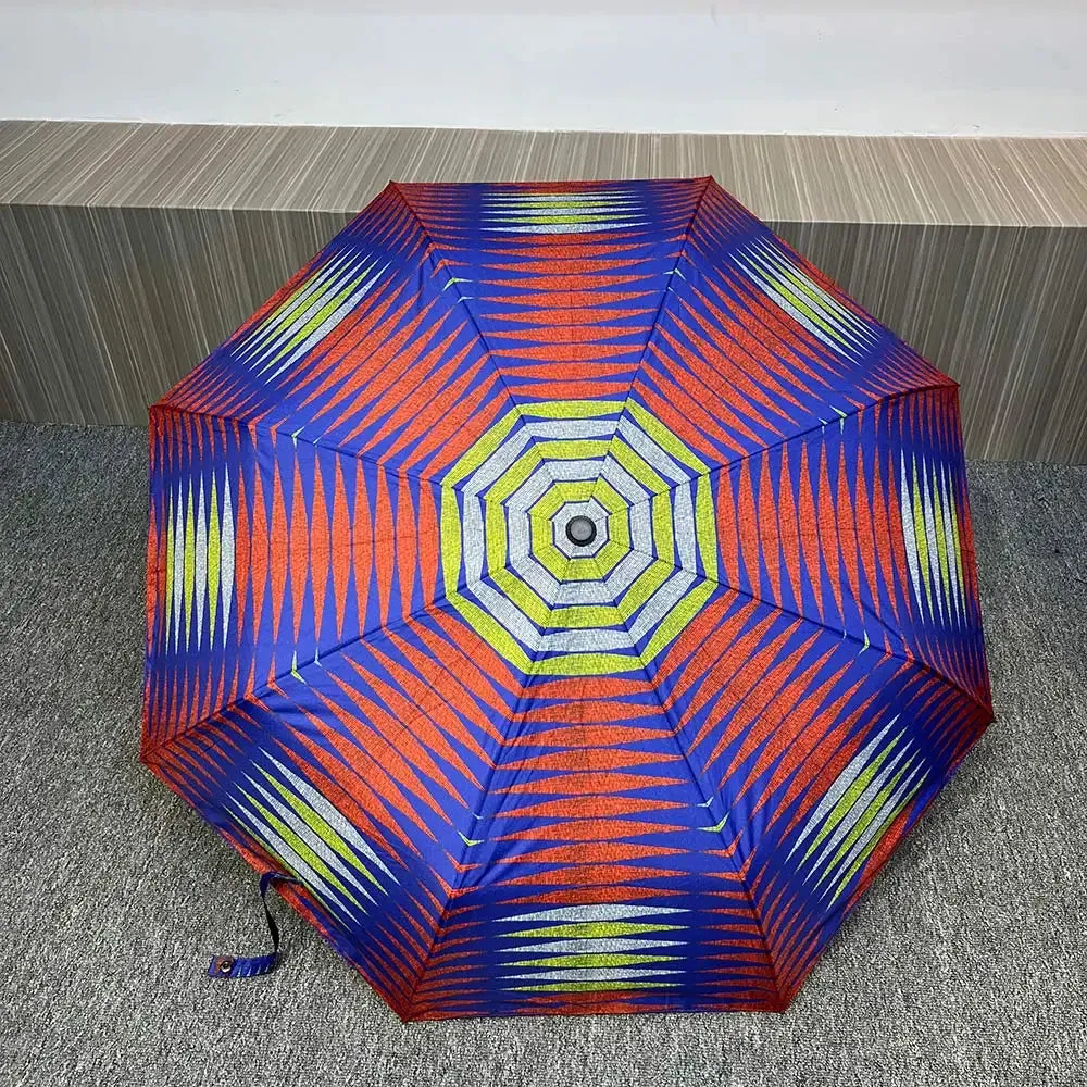AfroFashion African Designer automatic folding windproof umbrella