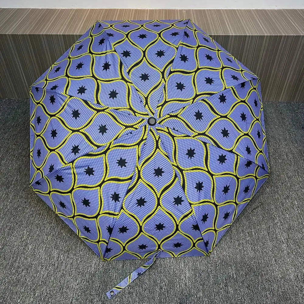 AfroFashion African Designer automatic folding windproof umbrella