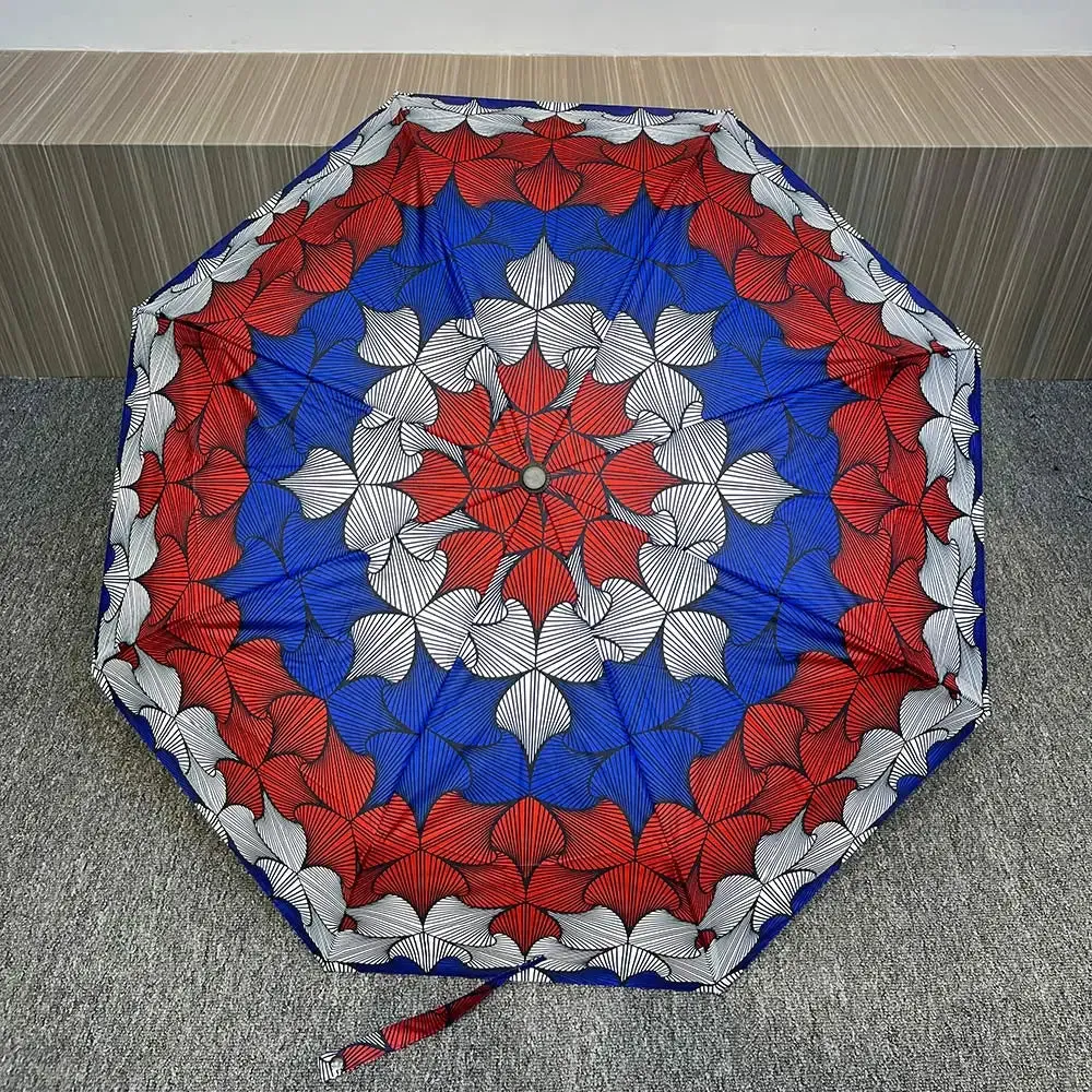 AfroFashion African Designer automatic folding windproof umbrella