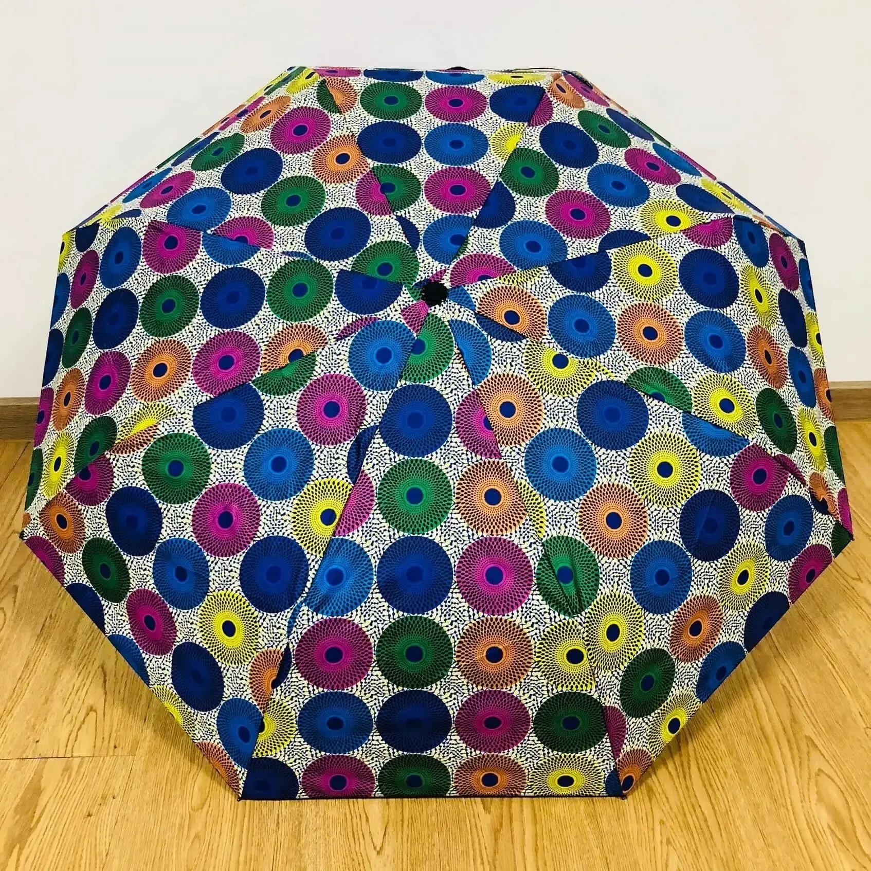 AfroFashion African Designer automatic folding windproof umbrella