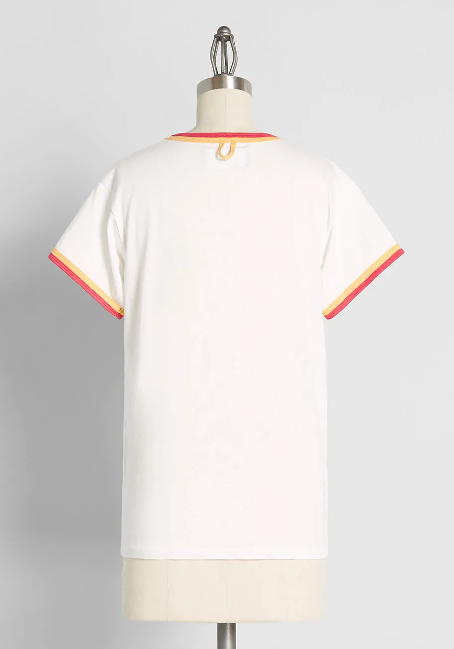 After the Rain Graphic Ringer Tee