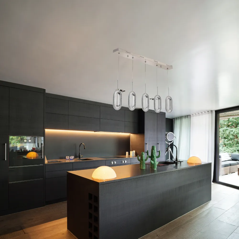 Aria L1680/05/600 CH Modern LED Linear Chandelier in Chrome