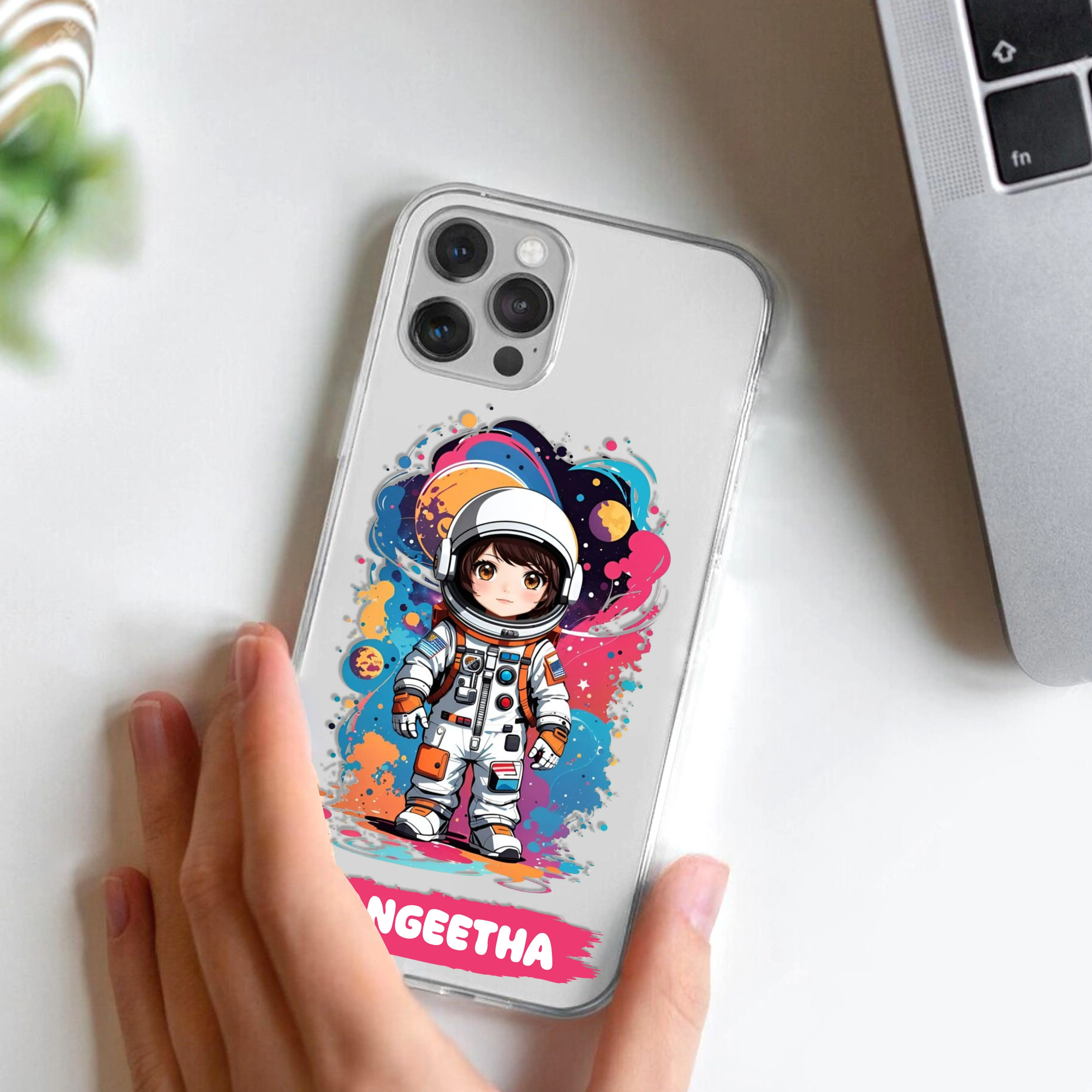 Astronaut Customize Transparent Silicon Case For Redmi/Xiaomi