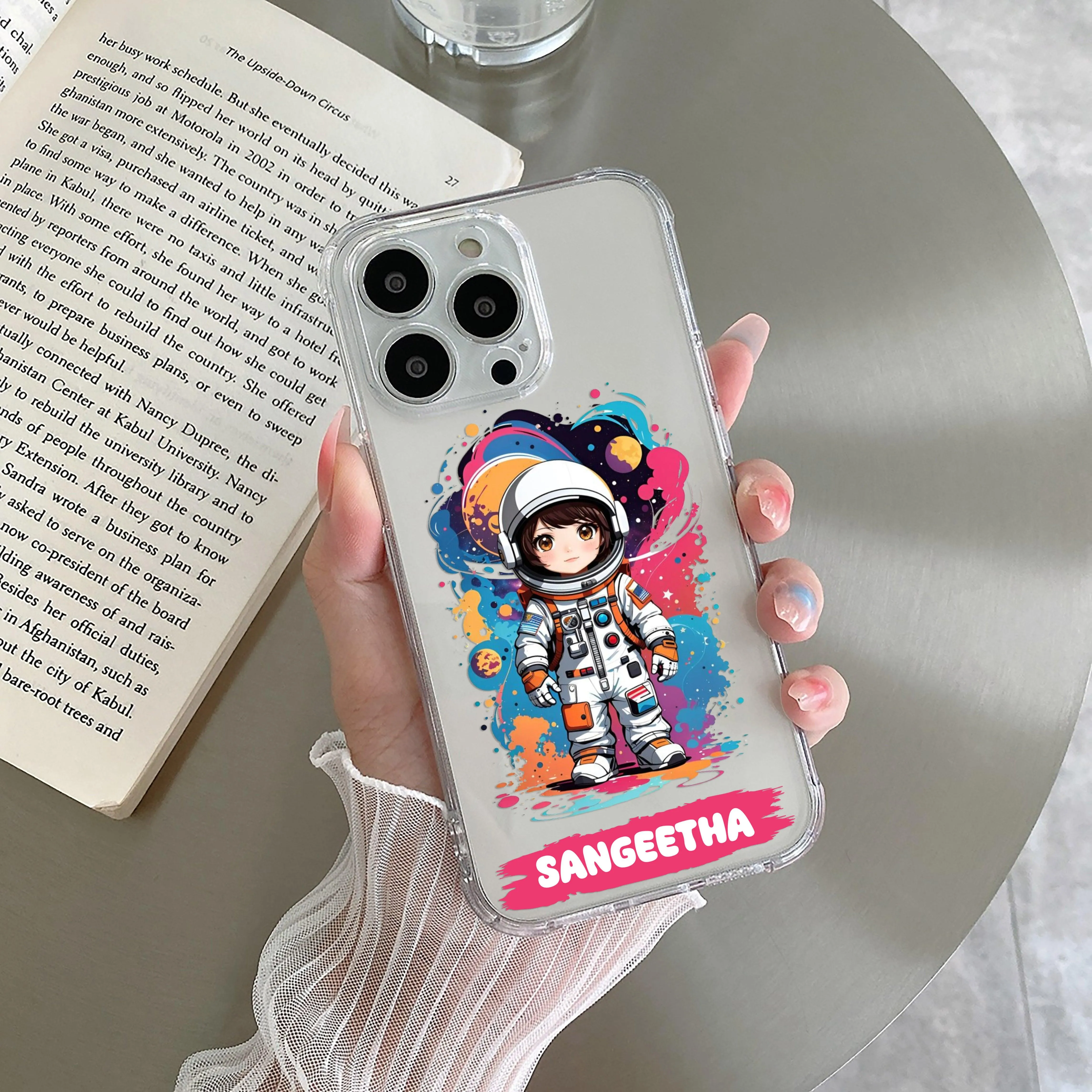 Astronaut Customize Transparent Silicon Case For Redmi/Xiaomi