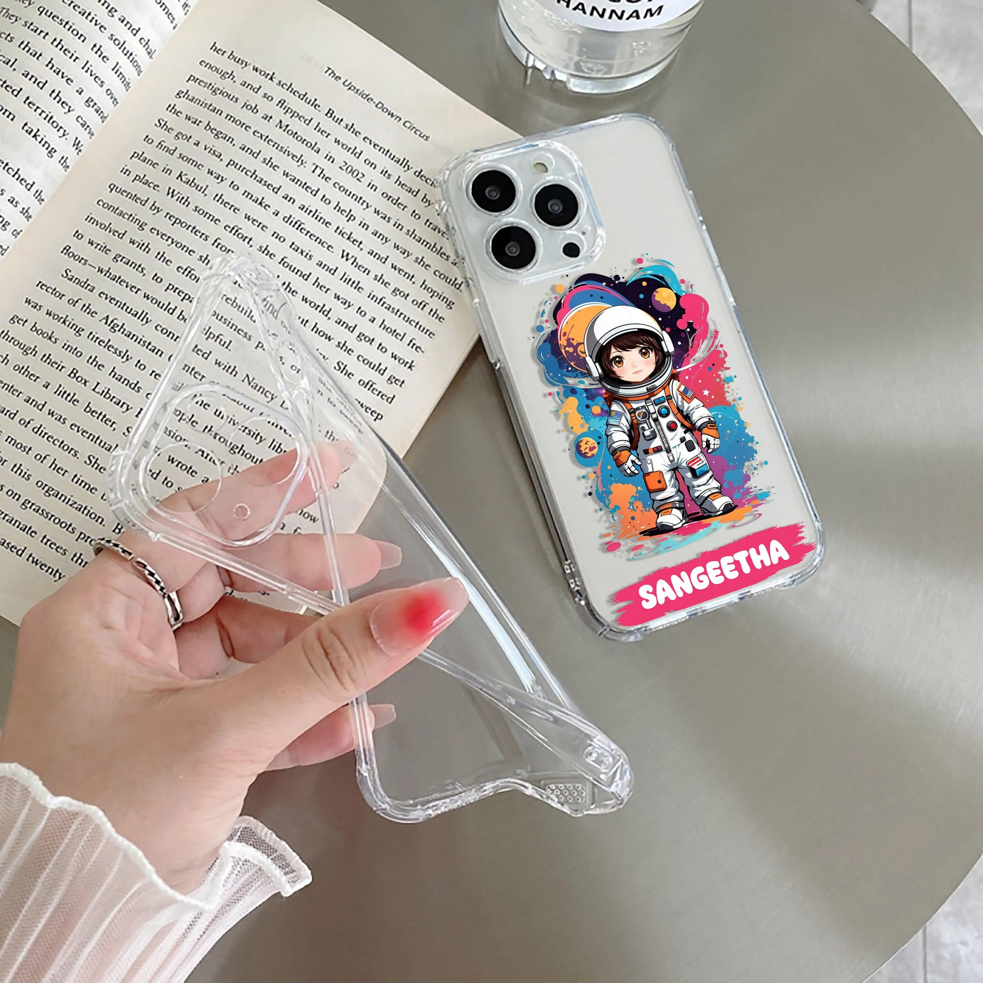 Astronaut Customize Transparent Silicon Case For Redmi/Xiaomi