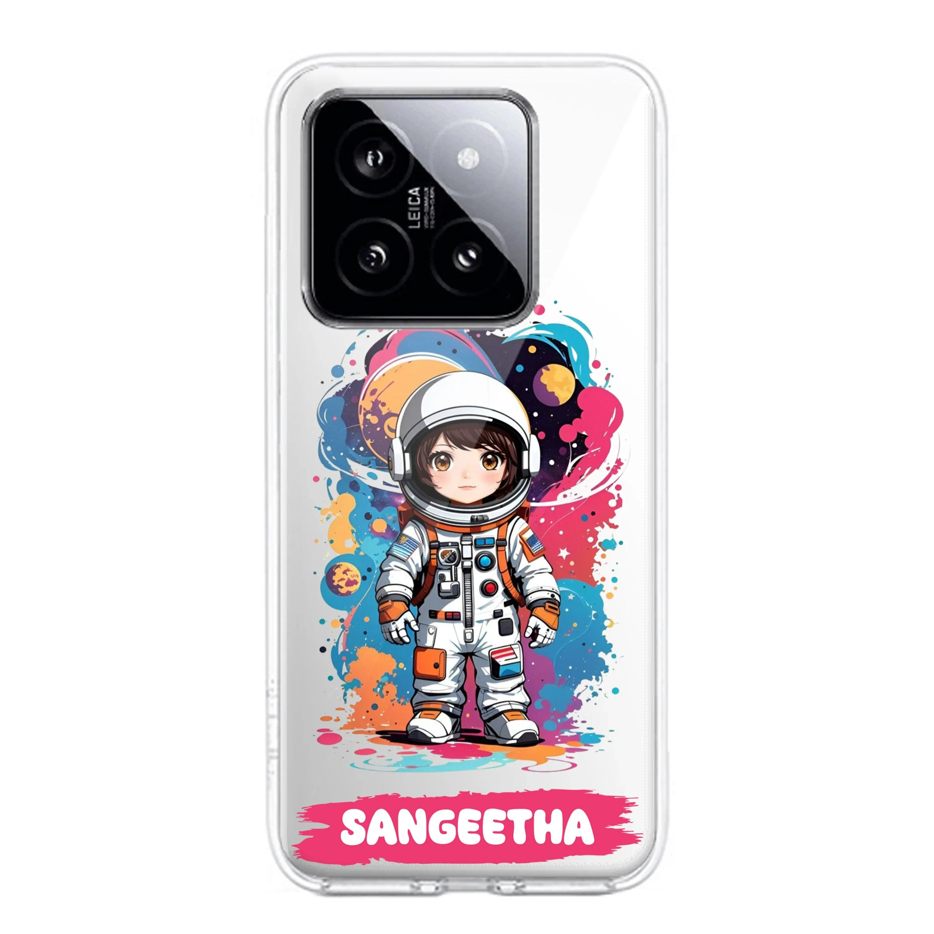 Astronaut Customize Transparent Silicon Case For Redmi/Xiaomi
