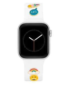 Band Candy Smooth Silicone Band and Happy Charm Set for Apple Watch®