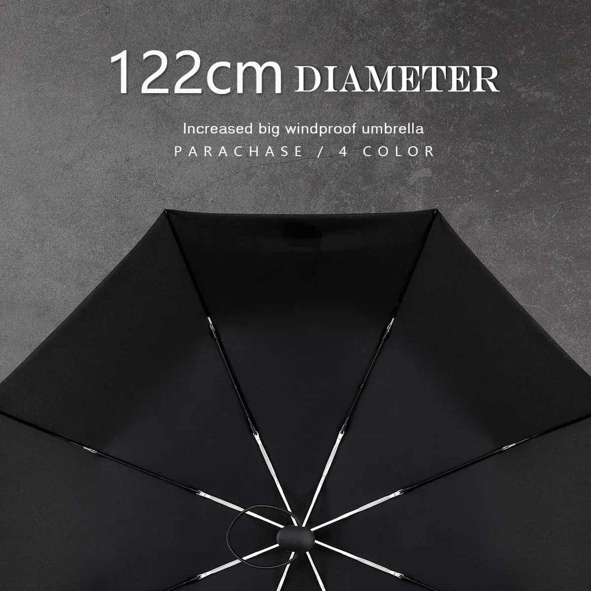 Big 122cm Windproof Umbrella with Automatic Open/Close