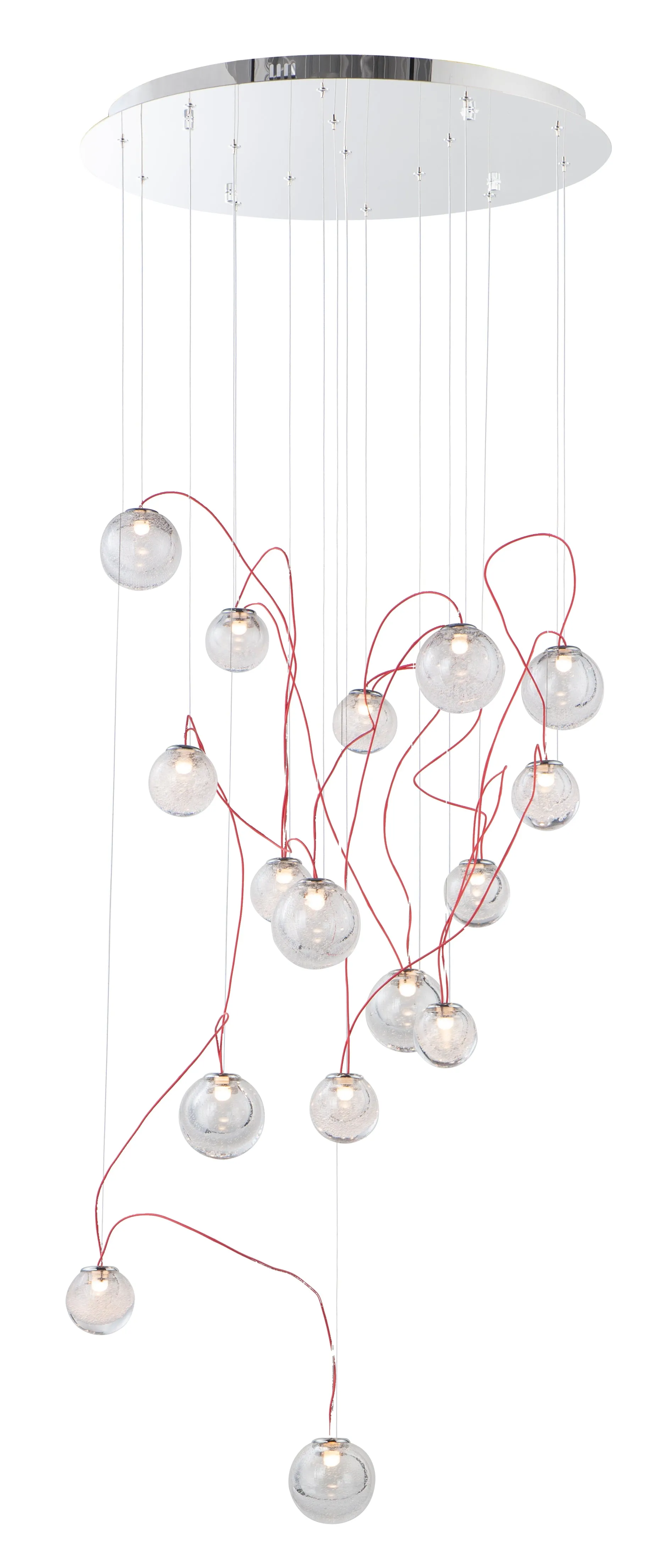 Bobble 16-Light LED Pendant in Polished Chrome