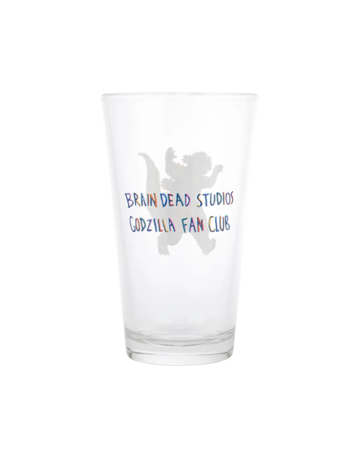 Brain Dead x Godzilla Fan Club Pint Glass - Clear