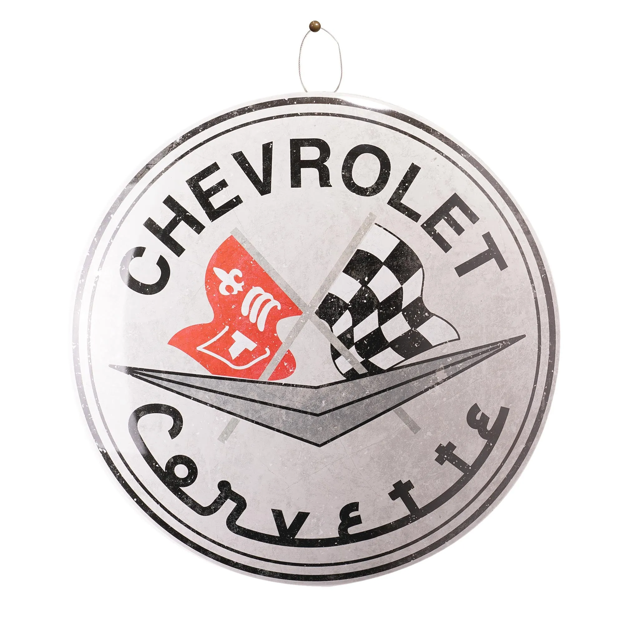 Chevrolet Corvette Dome Metal Sign