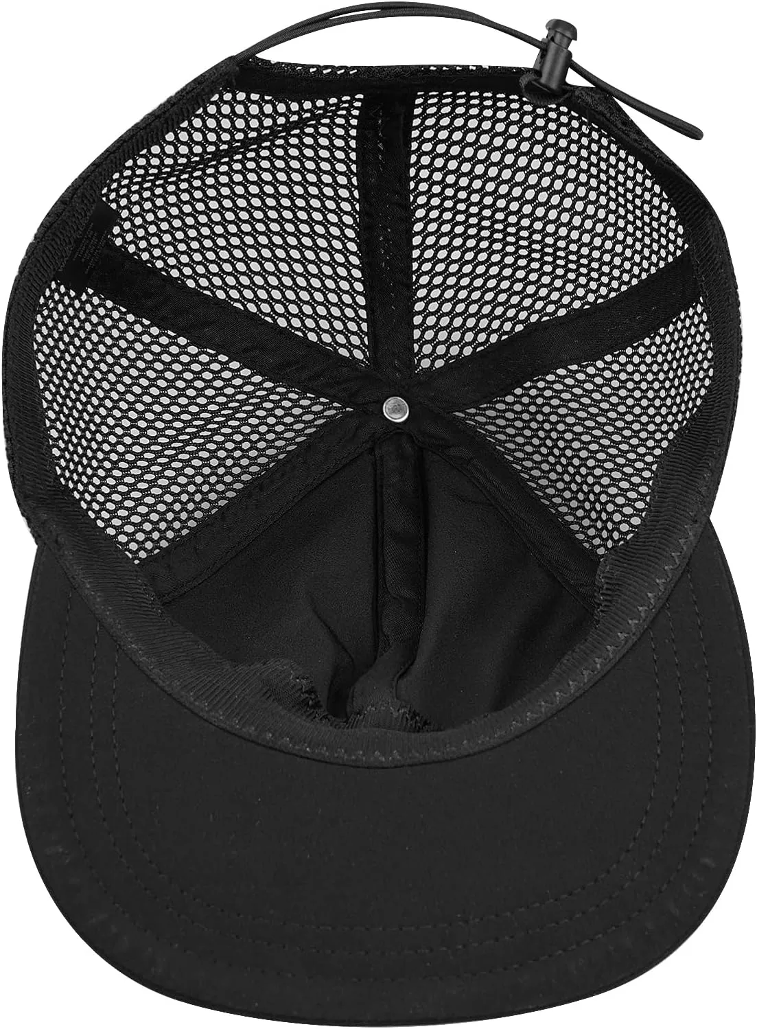 Clakllie 5 Panels Baseball Cap Quick Dry Trucker Hat Cooling Running Hat Flat Bill Cap for Outdoor Breathable Sports Cap