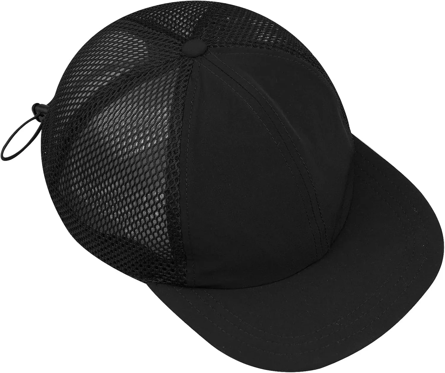 Clakllie 5 Panels Baseball Cap Quick Dry Trucker Hat Cooling Running Hat Flat Bill Cap for Outdoor Breathable Sports Cap