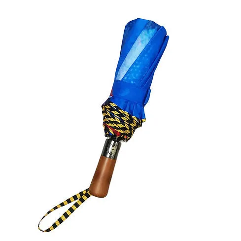 Clare O Connor Eco-Friendly Umbrella Blue
