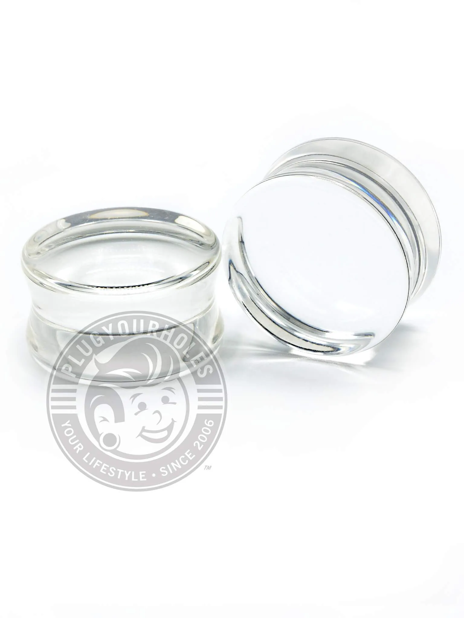 Clear Glass Plugs