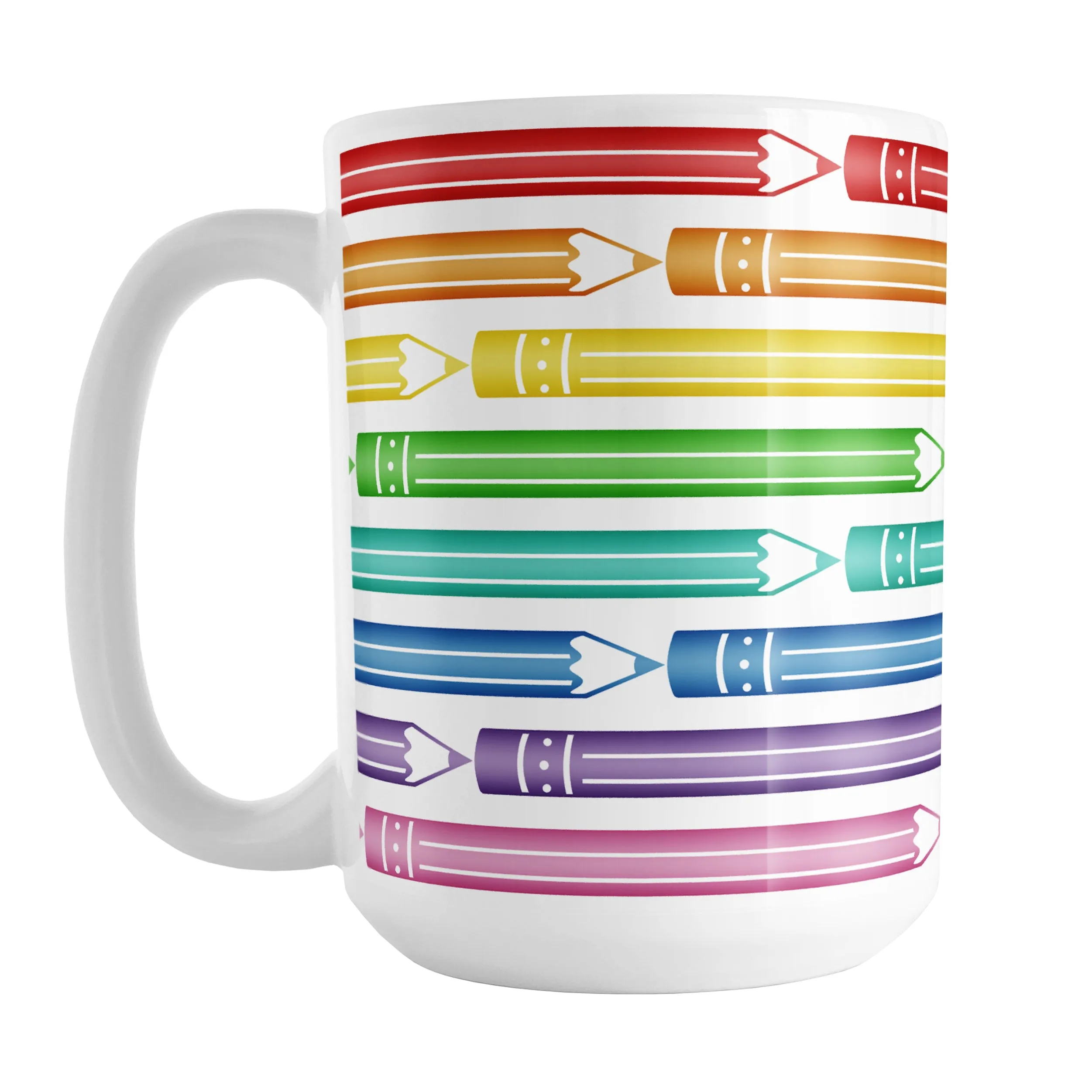Colored Pencils Pattern Mug