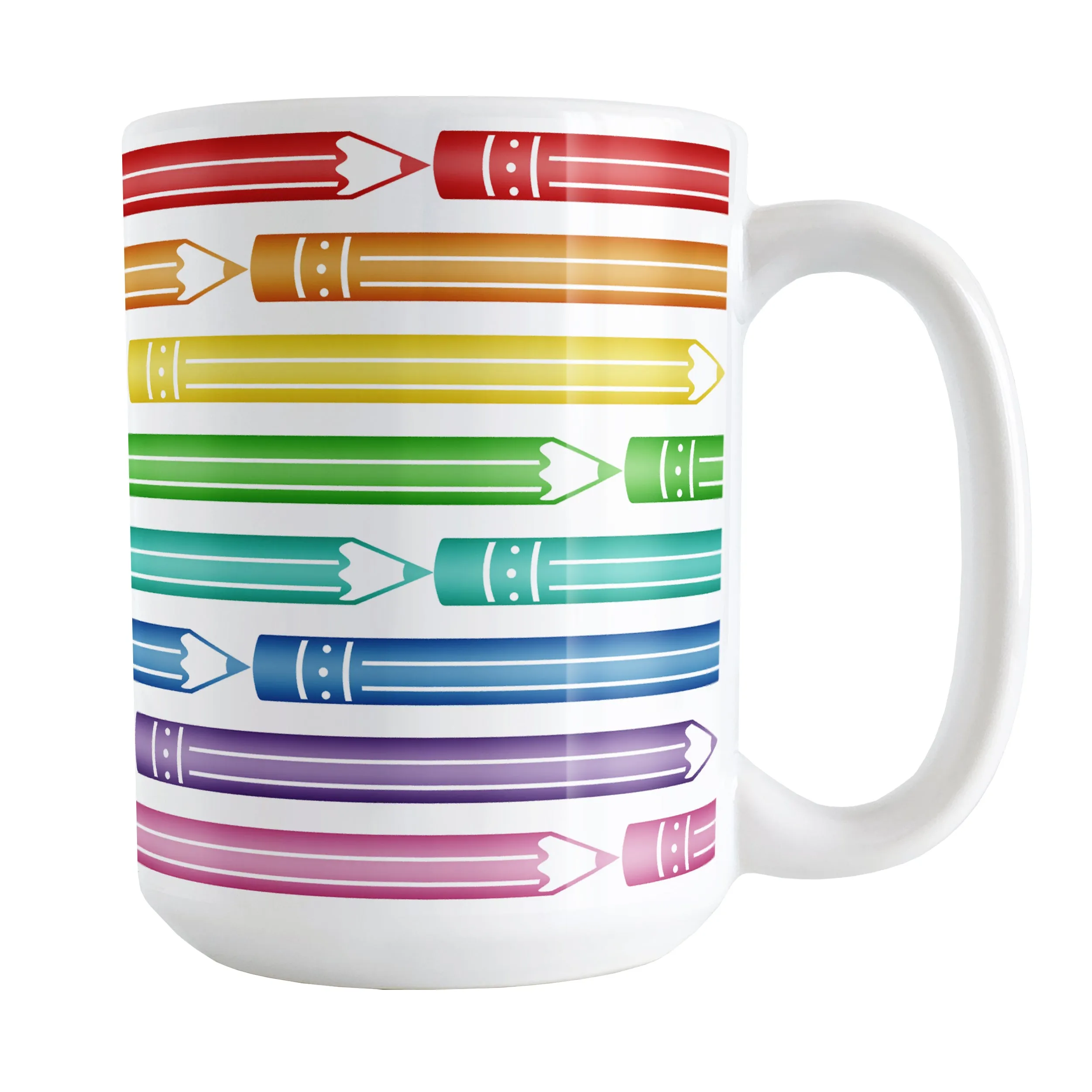Colored Pencils Pattern Mug