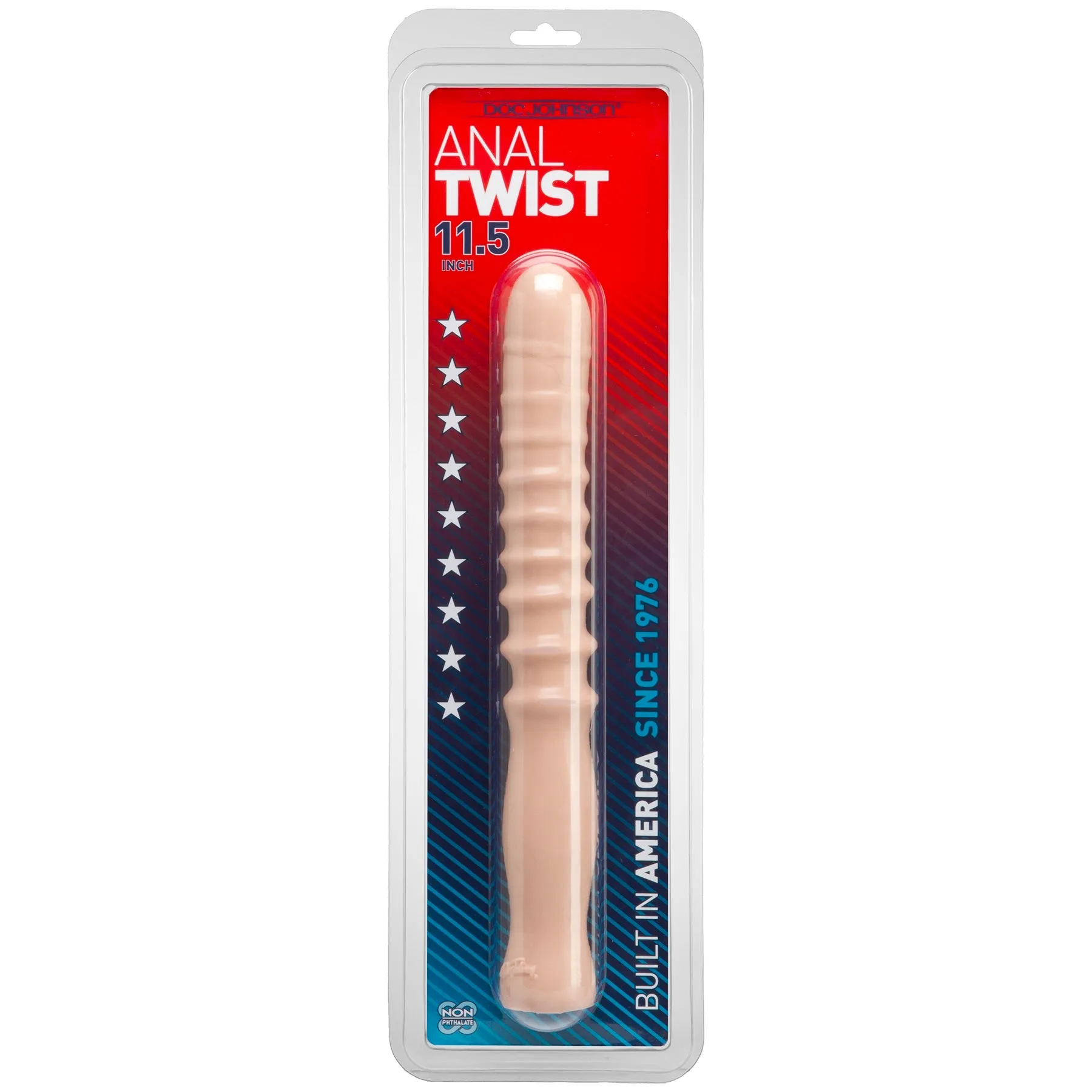 Corkscrew Ridges Anal Plug for Prostate Fun with Easy Grip Handle