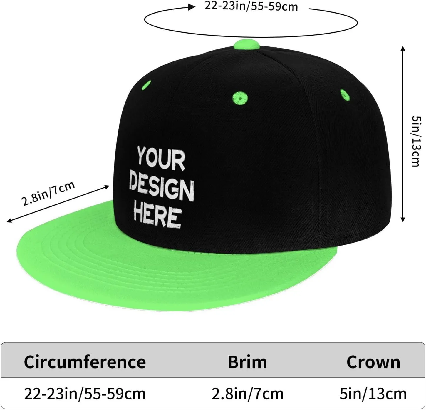 Custom Hip Hop Hat Snapback Hats Personalized Logo Image Baseball Cap Design Your Own Flat Brim Caps for Men Women