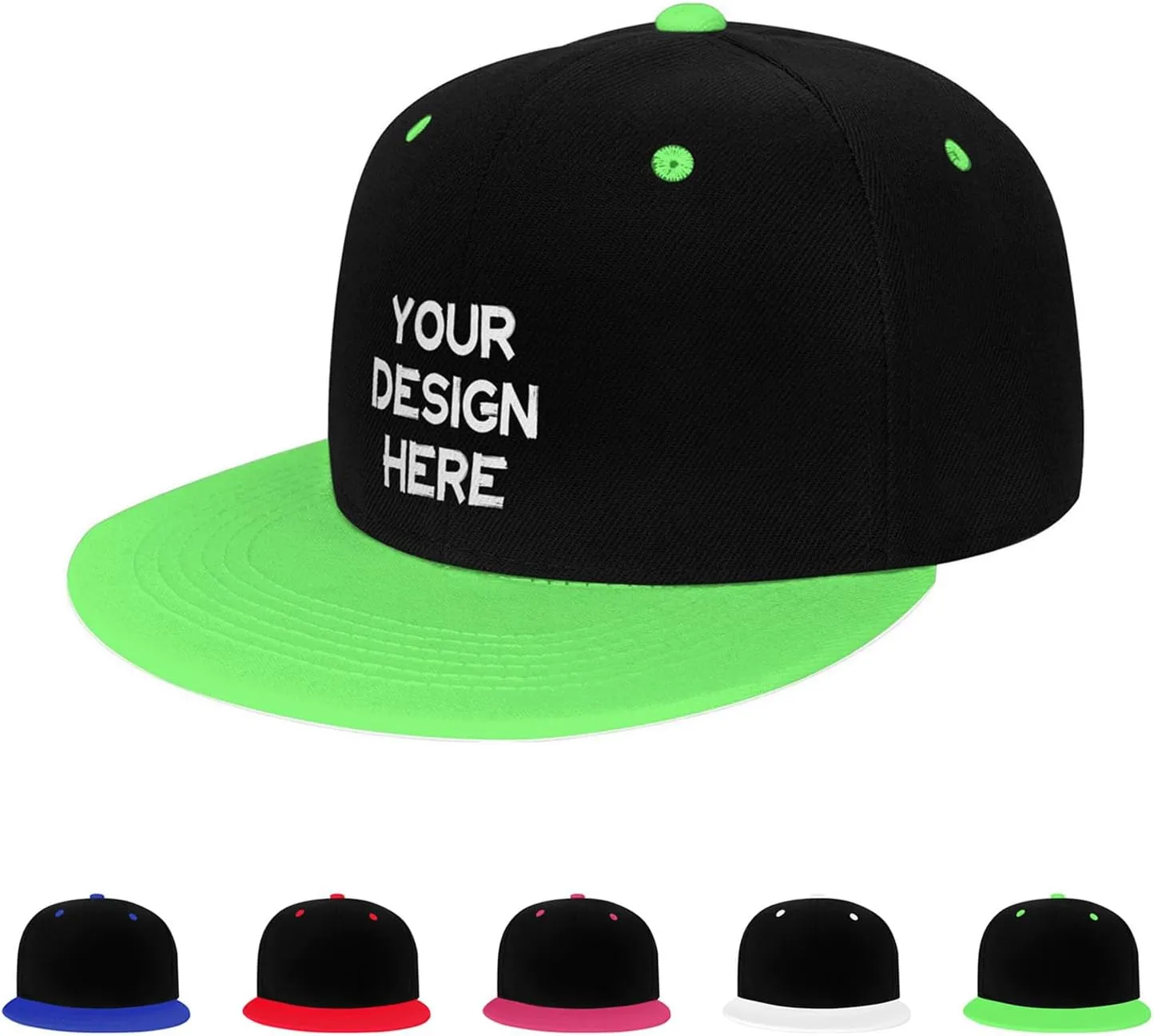 Custom Hip Hop Hat Snapback Hats Personalized Logo Image Baseball Cap Design Your Own Flat Brim Caps for Men Women