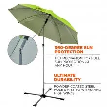 Ergodyne 12969 Shax 6199 Lightweight PE 7.5 Foot Lime Green | Free Shipping and No Sales Tax