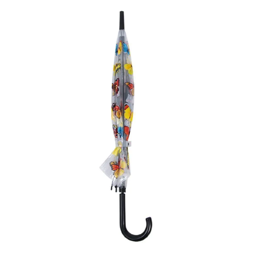 Fallen Fruits Colourful Butterflies Transparent Umbrella