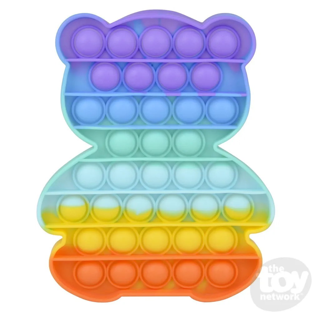 *FINAL SALE* Toy Network Rainbow Icon Bubble Popper - Bear