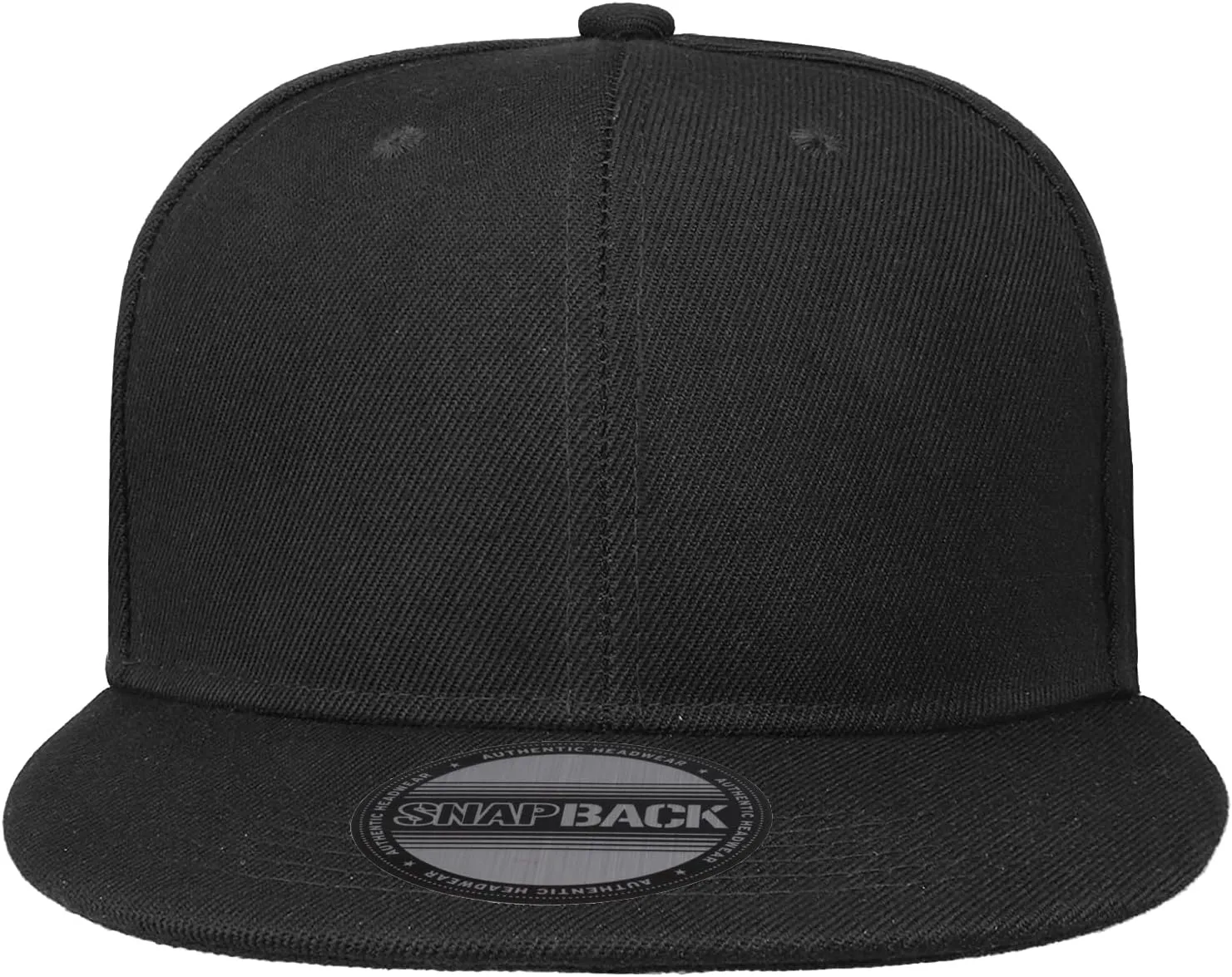 Gelante Snapback Hats for Men - Flat Bill Brim Baseball Cap Hat - Plain Blank Adjustable
