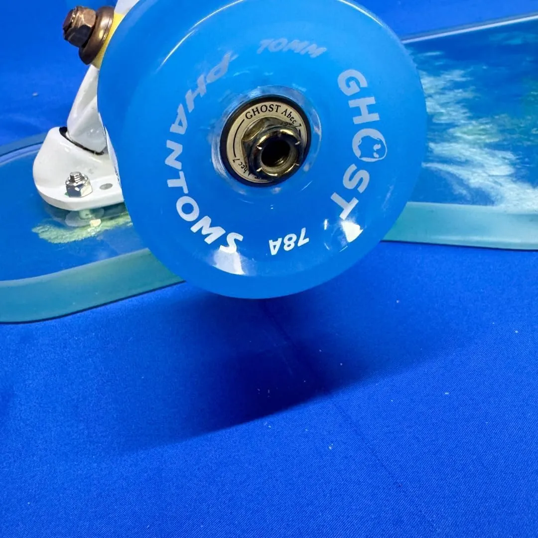 Ghost Wheels, Jelly Phantoms, 70MM 78A, Semi-Transparent, Longboard Wheels, Great for Cruising and Carving, ABEC-7 Bearings Included