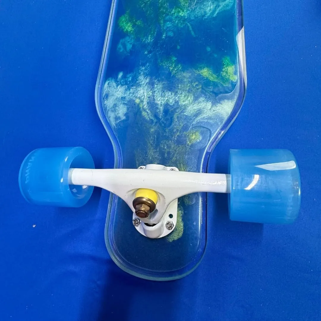 Ghost Wheels, Jelly Phantoms, 70MM 78A, Semi-Transparent, Longboard Wheels, Great for Cruising and Carving, ABEC-7 Bearings Included