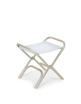 High-End Folding Aluminum Boat Stool Vinyl-A7000
