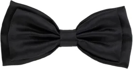 Huxley & Kent Bow Tie for Pets | Black Satin (Small) | Bow Tie Collar Attachment | Fun Bow Ties for Dogs & Cats | Cute, Comfortable, and Durable | H&K Bow Tie