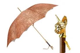 il Marchesato Umbrella with 24K Gold plated Cat Handle
