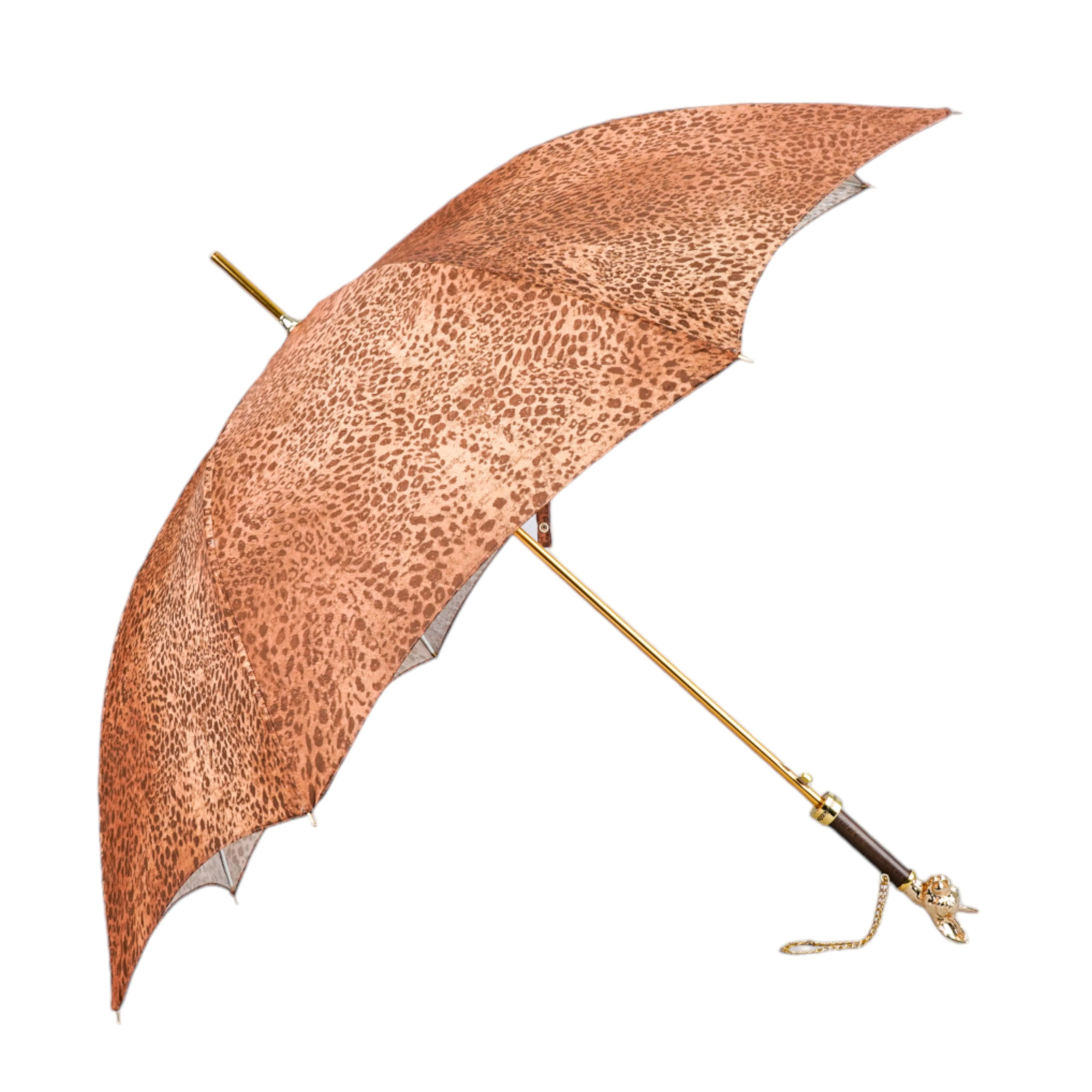 il Marchesato Umbrella with 24K Gold plated Cat Handle