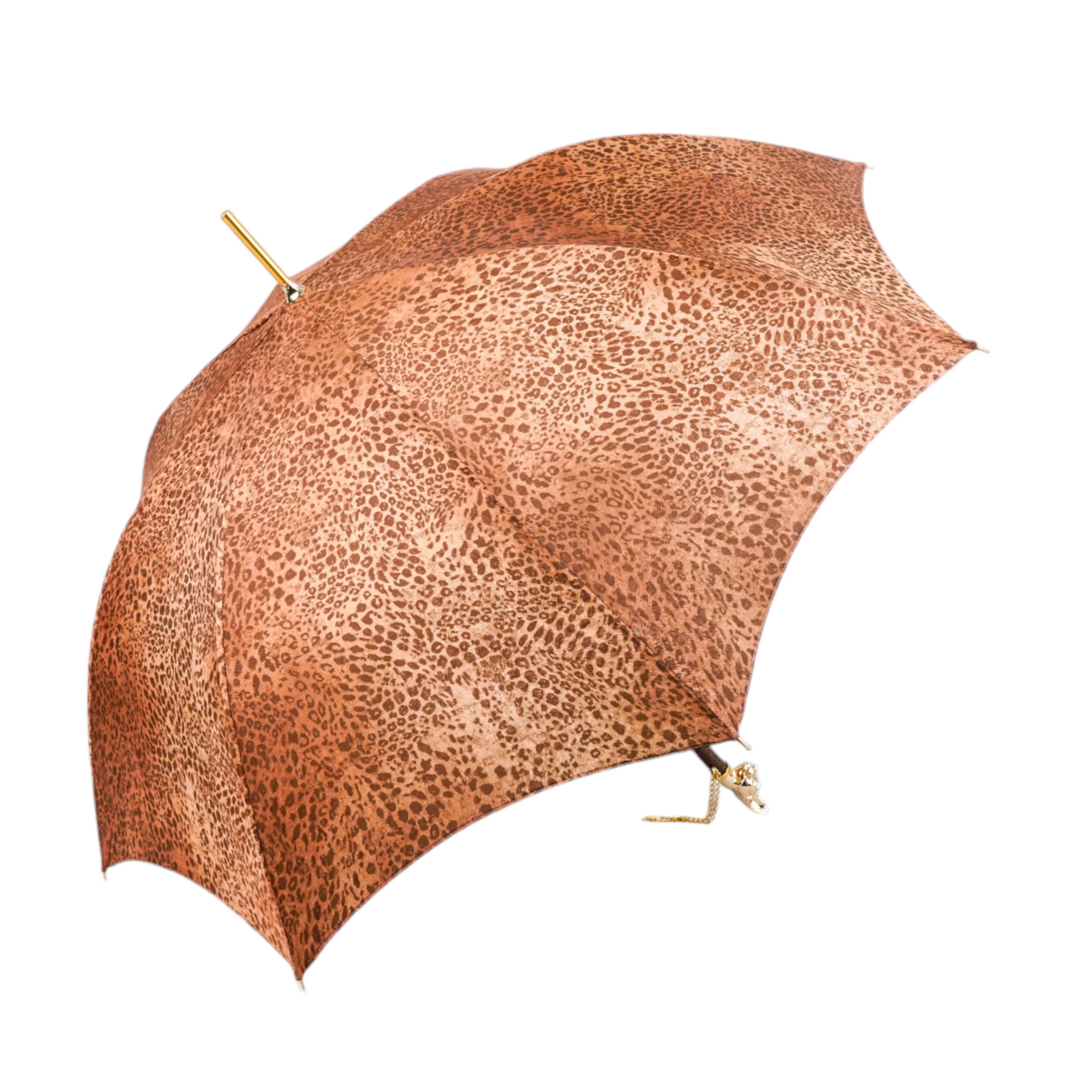 il Marchesato Umbrella with 24K Gold plated Cat Handle