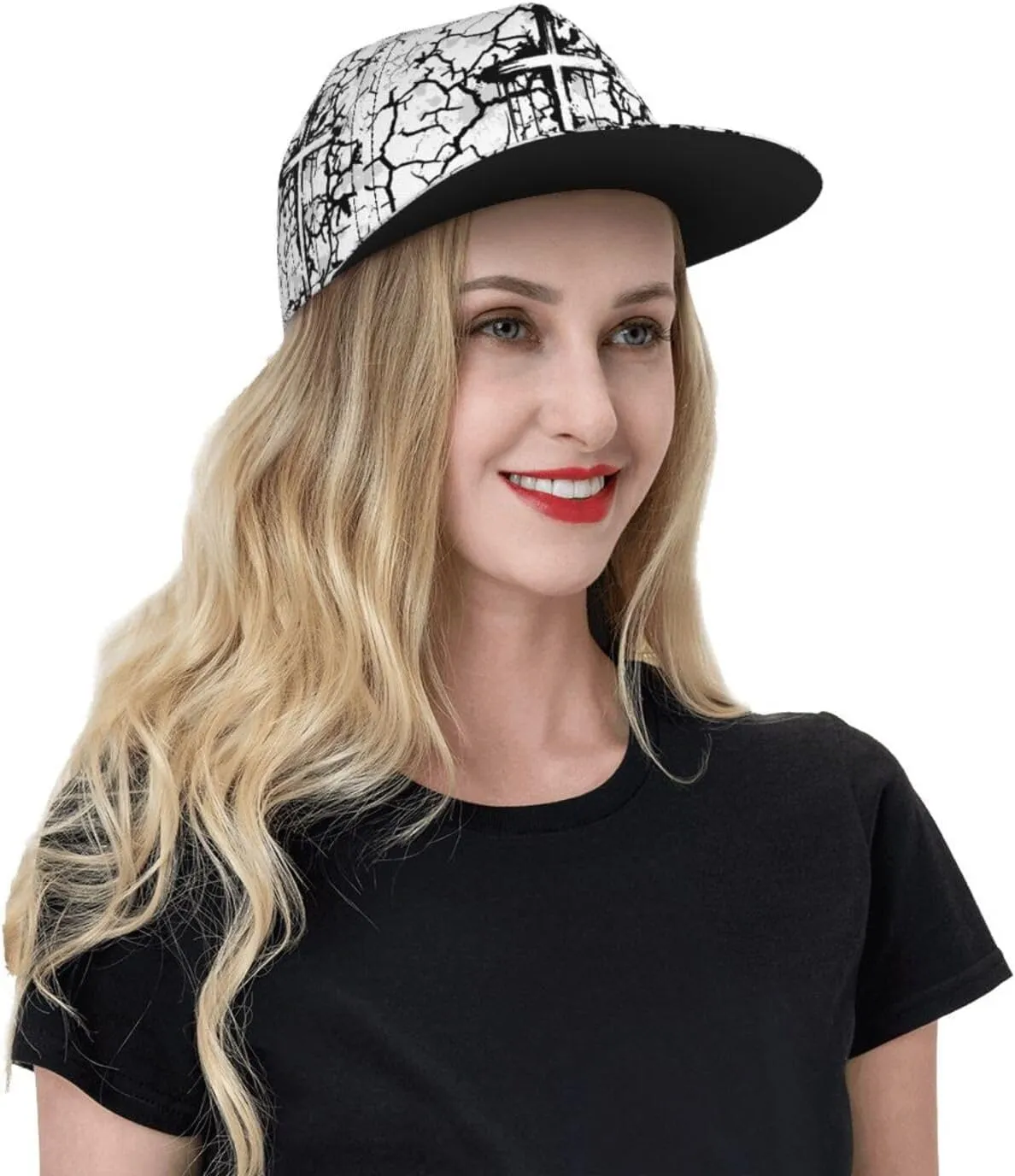 Jesus Baseball Cap for Men Adjustable Flat Bill Brim Cap for Travel Hiking and Outdoor Sports