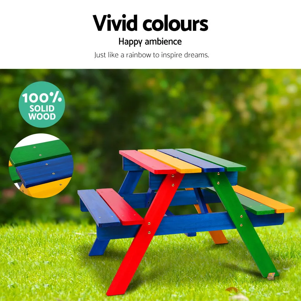 Keezi Kids Table Set with Umbrella