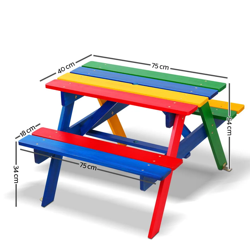 Keezi Kids Table Set with Umbrella