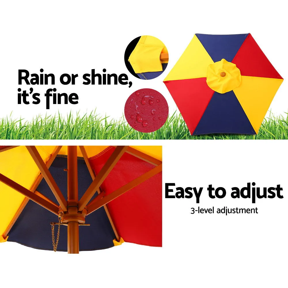 Keezi Kids Table Set with Umbrella