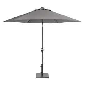 Kettler 2.5m Taupe Wind-Up Tilting Parasol