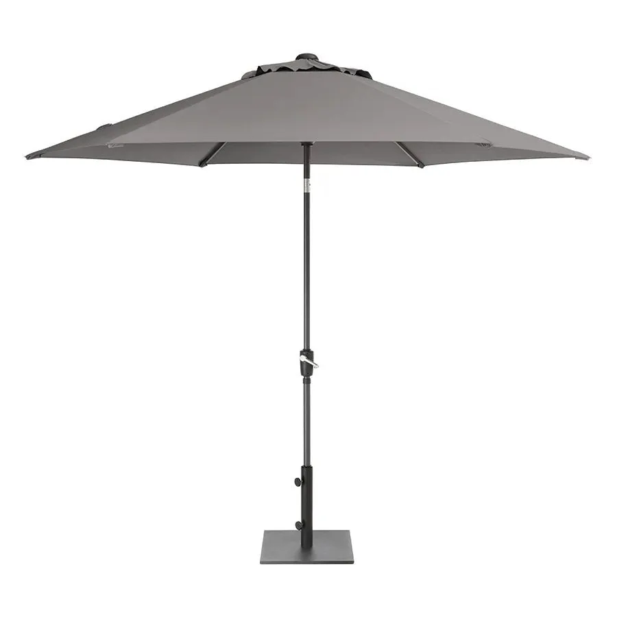 Kettler 2.5m Taupe Wind-Up Tilting Parasol