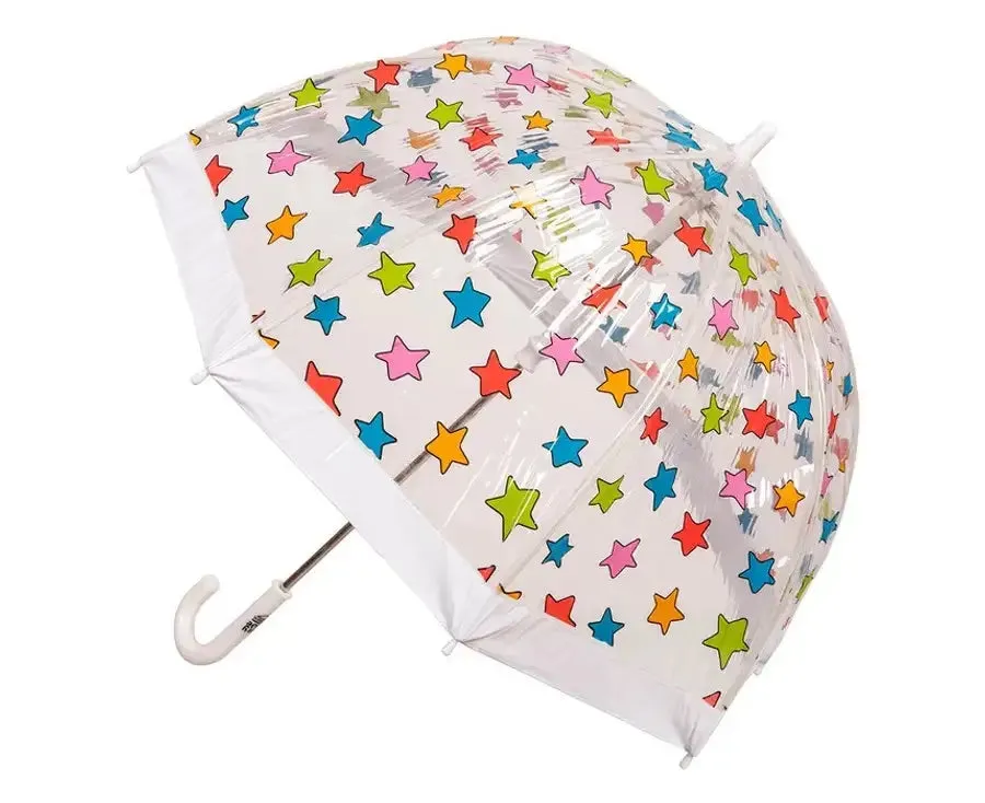 KIDS PRINT BIRDCAGE UMBRELLA STARS