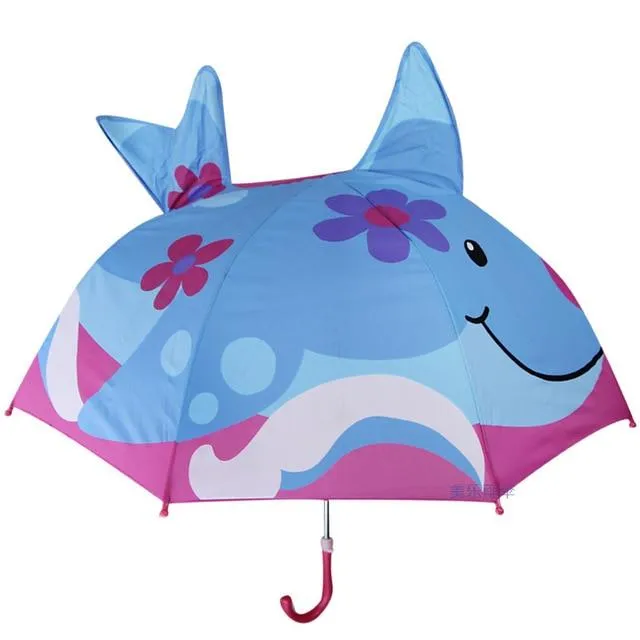 Kids Umbrella Cute Cartoon Animal Children's Stick Umbrella
