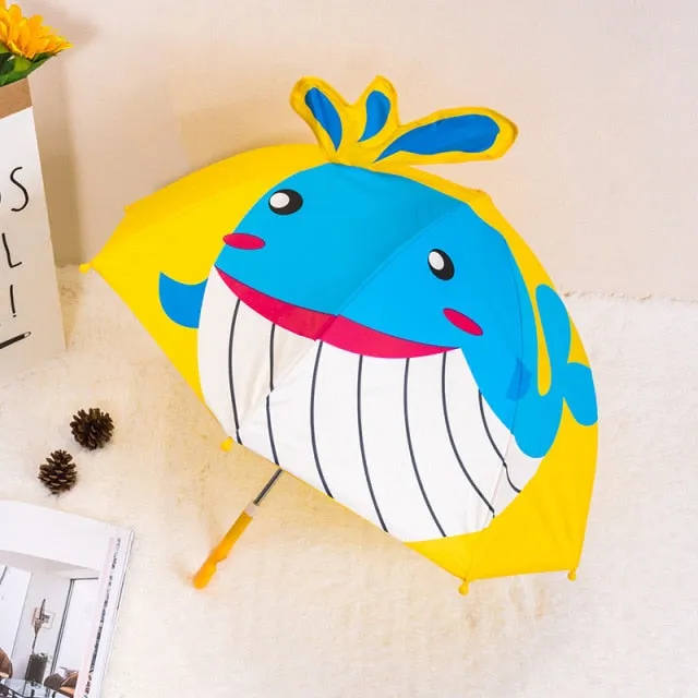 Kids Umbrella Cute Cartoon Animal Children's Stick Umbrella
