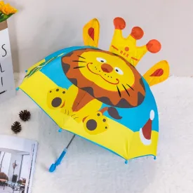 Kids Umbrella Cute Cartoon Animal Children's Stick Umbrella