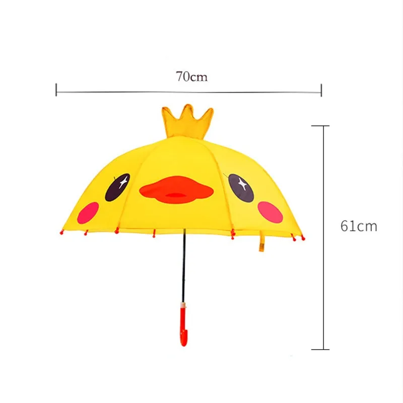 Kids Umbrella Cute Cartoon Characters Children's Stick Umbrella