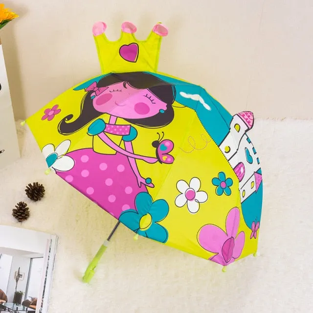 Kids Umbrella Cute Princess Children's Stick Umbrella