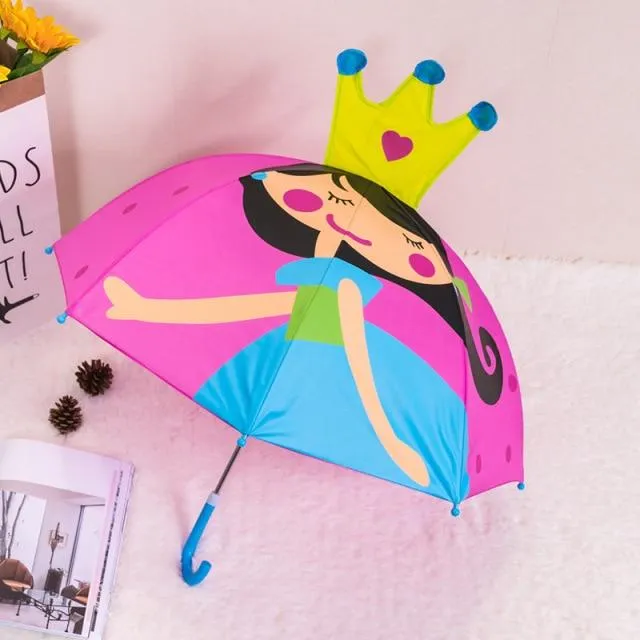 Kids Umbrella Cute Princess Children's Stick Umbrella